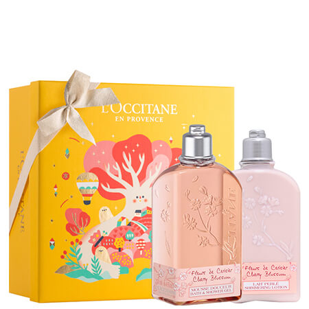 L'occitane Christmas Cherry Blossom Duo Set,L'occitane Cherry Blossom,L'Occitane Holiday set 2019,